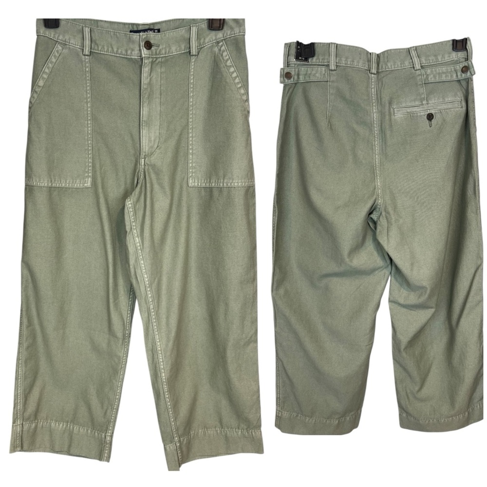 Abercrombie & Fitch green baggy utility pants size 12 womens NWT